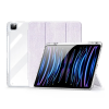 DUX DUCIS UNID tok álló, textil hatású (aktív FLIP, oldalra nyíló, TRIFOLD, asztali tartó, ceruza tartó) LILA Apple IPAD Pro 13 (2024)