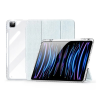 DUX DUCIS UNID tok álló, textil hatású (aktív FLIP, oldalra nyíló, TRIFOLD, asztali tartó, ceruza tartó) VILÁGOSKÉK Apple IPAD Pro 13 (2024)