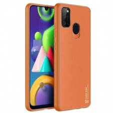 DUX DUCIS Yolo bőr tok Samsung Galaxy M30s, narancssárga tok és táska