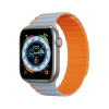 DuxDucis Apple Watch 38/ 40/ 41 mm DuxDucis Magnetic LD szilikon szíj, szürke-narancs