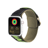 DuxDucis Apple Watch (42/44/45/49mm) DuxDucis Strap Outdoor textil szíj - fekete/zöld