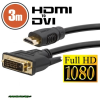  DVI-D / HDMI kábel  3 m