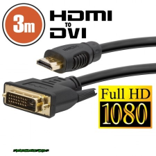  DVI-D / HDMI kábel  3 m kábel és adapter