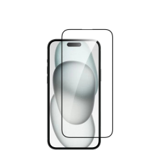 DVICED Silk Print Tempered Glass kijelzővédő applikátorral iPhone 15 Plus mobiltelefon kellék