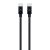 DVICED USB 2.0 Type C Összekötő Fekete 25cm DV120009