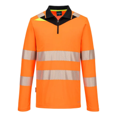  DX4 Hi-Vis Zip Polo Shirt L/S