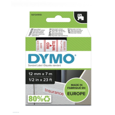 DYMO Betűnyomó kazetta gépi 12mmx7m Dymo piros-fehér 45015 árazógép