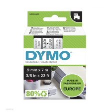 DYMO Betűnyomó kazetta gépi 9mmx7m Dymo fekete-átlátszó 40910 árazógép