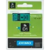 DYMO címke LM D1 alap 12mm fekete betû / zöld alap