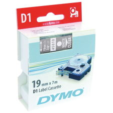 DYMO címke LM D1 alap 19mm fehér betű / víztiszta alap etikett