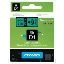 DYMO D1 9mmx7m fekete/zöld feliratozógép szalag nyomtató kellék