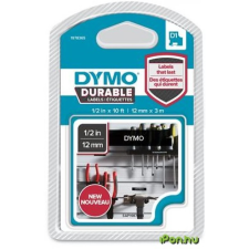 DYMO D1 Feliratozógép szalag 12 mm x 3 m fekete-fehér tűzőgép