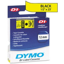 DYMO "D1" Feliratozógép szalag 12 mm x 7 m fekete-sárga (GD45018) (GD45018) etikett