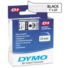 DYMO "D1" Feliratozógép szalag 24 mm x 7 m fekete-víztiszta (53710) (53710) etikett