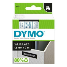 DYMO Feliratozó szalag dymo d1 45014 12mm x 7m fehér alapon kék írásszín s0720540 nyomtató kellék