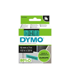 DYMO Feliratozógép szalag, 12 mm x 7 m, dymo &quot;d1&quot;, zöld-fekete s0720590 nyomtató kellék