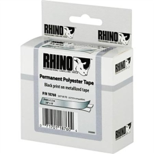 DYMO Feliratozógép szalag, 9 mm x 5,5 m, "Rhino", metál-fekete nyomtató kellék
