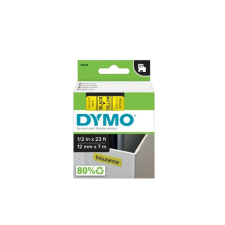 DYMO Feliratozógép szalag Dymo D1 S0720580/45018 12mmx7m, ORIGINAL, fekete/sárga információs címke