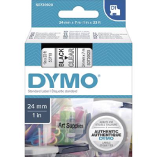DYMO feliratozószalag D1, 24mm, átlátszó/fekete, S0720920 (S0720920) etikett