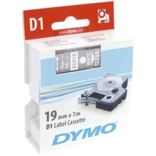 DYMO &quot;D1&quot; Feliratozógép szalag 19 mm x 7 m fehér-víztiszta (45810) nyomtató kellék