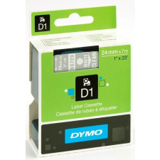 DYMO &quot;D1&quot; Feliratozógép szalag 24 mm x 7 m fehér-víztiszta (53720) nyomtató kellék