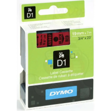 DYMO szalag D1 kazetta 19mm x7m piros (fekete betű) 45807 villanyszerelés