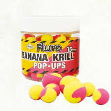  Dynamite Baits Pop-Up Krill &amp; Banana Fluro Two Tone Pop-Ups 15mm (DY605) bojli, aroma