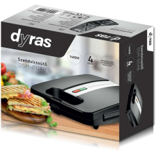 Dyras DSM-004B Szendvicssütő 4 szeletes szendvicssütő