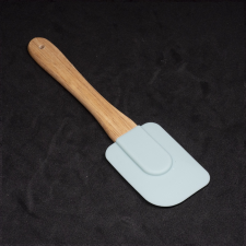 Dzseni Mini szilikon spatula - fa nyéllel / 19 cm (SK-9167) konyhai eszköz