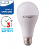  E27 LED lámpa (9W/200°) Körte A70 - természetes fehér, beépített akkumulátorral, PRO Samsung