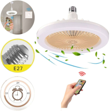  E27 LED mennyezeti hűtőventilátor lámpa - 3 sebességes, távirányítóval szabályozható (THM) világítás