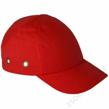 Earline® Fejvédős baseball sapka, piros munkaruha