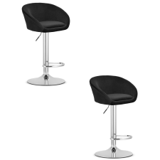  EAST szék - fekete bársony / króm láb x 2 bútor