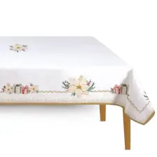 Easy Life Design Karácsonyi asztalterítő 145x250cm White Elegance karácsonyi dekoráció