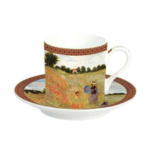 Easy Life Design Monet Porcelán eszpresszó csésze 2 személyes Pipacsmező bögrék, csészék
