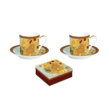 Easy Life Design Porcelán eszpresszós csésze - 75 ml - Van Gogh: Napraforgók bögrék, csészék