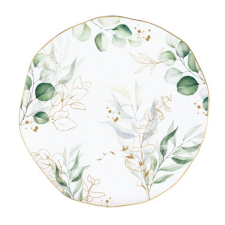 Easy Life Design Porcelán lapostányér 26cm, Botanique tányér és evőeszköz