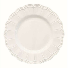 Easy Life Design R2S.2882ELIW Porcelán desszerttányér 21cm, Elite white tányér és evőeszköz