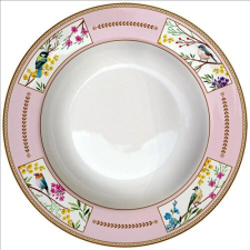  Easy Life-Nuova Porcelán mélytányér 21,5cm, Birds Melody tányér és evőeszköz