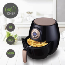 EasyChef 1700W LCD kijelzős olaj nélküli forrólevegős fritőz 3.2 liter kapacitással fritőz