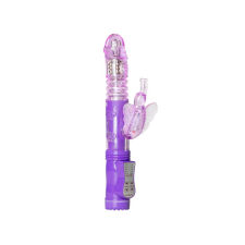 Easytoys Butterfly - forgó-lökő vibrátor (lila) vibrátorok