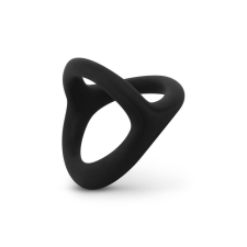 Easytoys Desire Ring - rugalmas pénisz- és heregyűrű (fekete) péniszgyűrű
