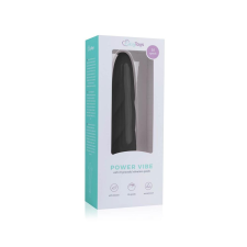 Easytoys Power Vibe - csavart szilikon rúd vibrátor (fekete) vibrátorok