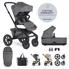 Easywalker EASYWALKER Szett XXL kombinált babakocsi Jimmey Air Iris Grey kiegészítőkkel babakocsi