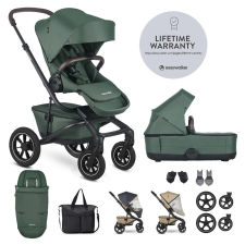Easywalker Kombinált babakocsi Jimmey Pine Green XXL AIR + RWS babakocsi