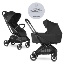 Easywalker Rockey M Kombinált babakocsi, Pure Black (Élettartam garanciával!) babakocsi