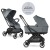 Easywalker Rockey M Kombinált babakocsi, Smooth Grey (Élettartam garanciával!)