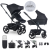 Easywalker Szett XXL kombinált babakocsi Harvey5 Midnight Black kiegészítőkkel