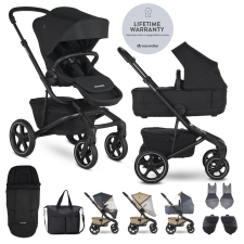 Easywalker Szett XXL kombinált babakocsi Jimmey Pepper Black kiegészítőkkel babakocsi