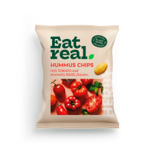EAT REAL Eat Real hummus chips paradicsomos bazsalikomos ízű 45 g reform élelmiszer